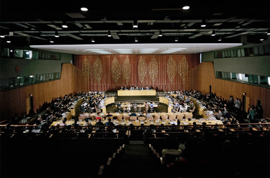 Wirtschafts- und Sozialrat der Vereinten Nationen, 1982. UN Photo/Milton Grant
